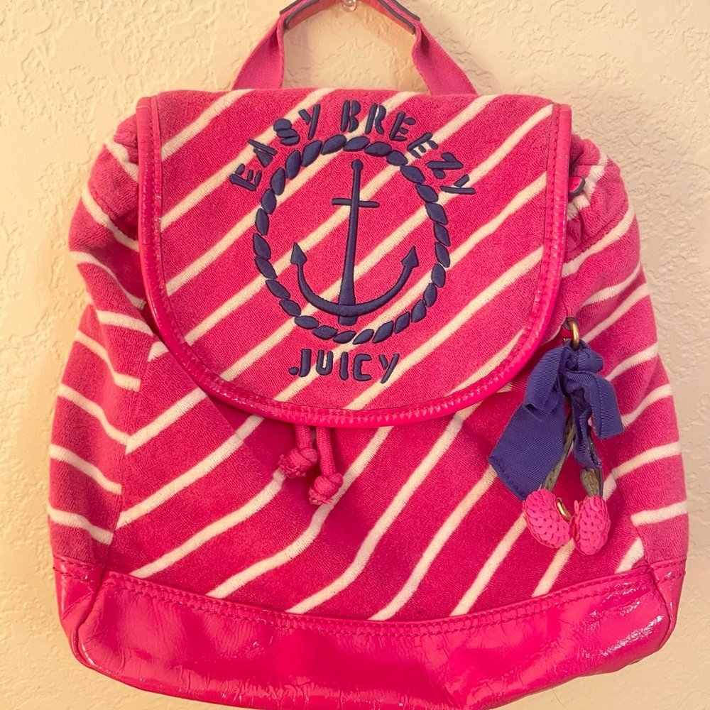 Juicy Couture vintage easy breezy juicy backpack
